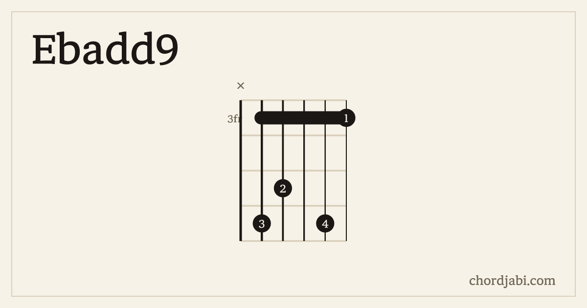 Ebadd9 운지 X65363 다이어그램